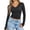 15# Black, variant on Long Sleeve Shirts For Women 2026 Fall Fashion V Neck Basics Crop Tops Slim Fitted Y2K Tops Clothes
