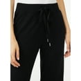 thumbnail image 3 of Scoop Women's Wide Leg Ribbed Crop Pants, 3 of 5