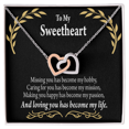 thumbnail image 2 of To My Girlfriend Loving You Inseparable Necklace, 2 of 7