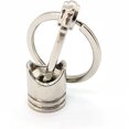 thumbnail image 2 of HSHDLDF Porte-Clés à Piston Argenté Automobile Voiture Cadeau Anneau Porte-Clés, 2 of 4