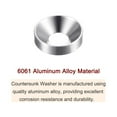 thumbnail image 4 of 30packs Countersunk Washer M4 Anodized Aluminum Alloy Finishing Washers, Silver, 4 of 4