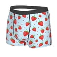 thumbnail image 2 of Daiia Strawberry Men's Underwear Boxer Briefs, Cotton Stretch Moisture-Wicking Underwear-Small, 2 of 9