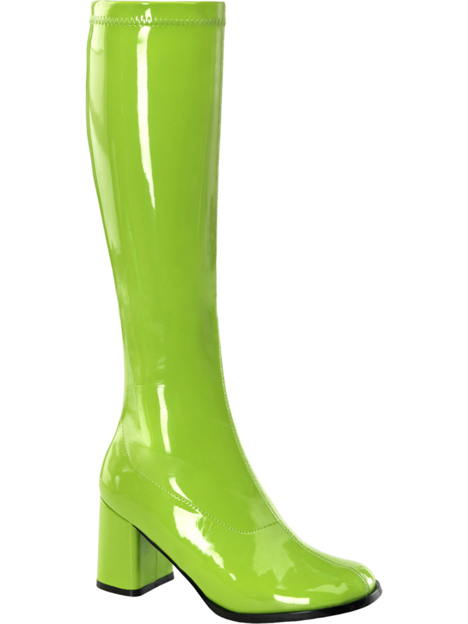 lime green over the knee boots