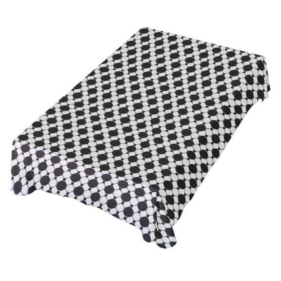 JSTEL Soccer Football Grid Print Table Cloth Square 54 x 54 Inch Tablecloth Anti Wrinkle Table Cover for Dining Kitchen Parties