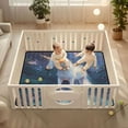 thumbnail image 2 of WOBOGO White Unicorn Baby Playmats Extra Large Waterproof Rollable Activity Pads for Toddlers 50×50inch, 2 of 7