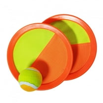 TychoTyke Toss and Catch Self Stick Paddle Game Set Orange