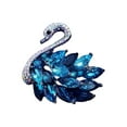 thumbnail image 2 of Opvise Women Brooch Swan Shape Rhinestone Retro Anti-slip Shoulder Bag Suit Coat Collar Hat Clothes Anti-exposure Pin Party Prom Bride Wedding Garment Jewelry, 2 of 8