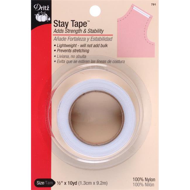 Dritz Stay Tape, 1/2" x 10 yds