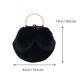 thumbnail image 2 of 1 bolso bandolera con orejas de conejo de peluche a la moda, bolso de hombro con cadena para mujer y niña, 2 of 7