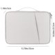 thumbnail image 3 of Bolsa para laptop ligera, se adapta a varias marcas y tamaños de computadoras portátiles, contiene accesorios pequeños, fácil de usar, bolsa para computadora tablet, 13 pulgadas, blanco., 3 of 6