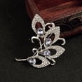 thumbnail image 2 of Broche de flores vintage Sunnimix de cristal para mujer, 2 of 8