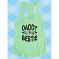 thumbnail image 3 of Daddy Is My Bestie Stitch Art Racerback Tank Women -Image by Shutterstock, Female Large, 3 of 4