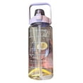 thumbnail image 2 of With Straw Fitness Cup Water Bottle For Home Outdoor Plastic Large-Capacity Transparent 2000ml, 2 of 20