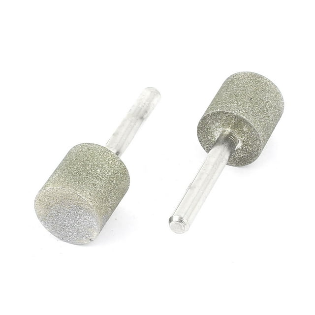 Unique Bargains 6mm Shank 20mm Cylinder Head Mounted Points Grinding Bit 2 Pcs