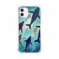 thumbnail image 1 of Sea Whales Collage Case for iPhone 12 Mini,Aesthetic Art Design Pattern Soft TPU Bumper Case Cover, 1 of 5