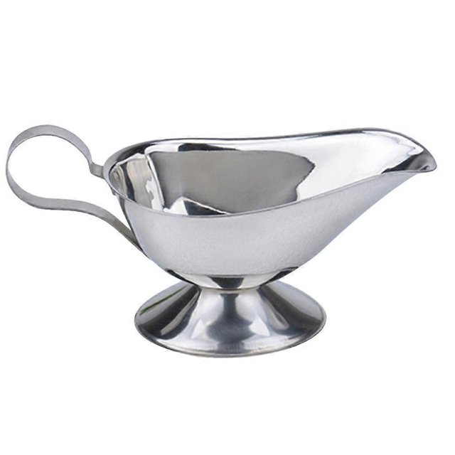 Stainless Steel Sauce Pot Sauce Storage Holder Home Sauce Container Restaurant Sauce Cup (15x6.5x6.8cm)