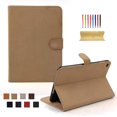 thumbnail image 1 of Dteck For Apple Mini4 Slim New Luxury Smart Leather Stand Flip Card Slots Case Cover Beige, 1 of 4