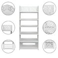 thumbnail image 3 of Ktaxon 6 Tier Decorative Carved Shoe Rack Shoe Shelf Closet Storage Organizer Shoe Space Saving for Entryway Bedroom Living Room, White Finish, 3 of 9