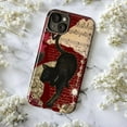 thumbnail image 5 of Gothic Black Cat Phone Case, Vintage Red Sheet Music Collage Art iPhone Cover for iPhone 17 16 15 14 13 12 11 Pro Plus Mini, 5 of 6