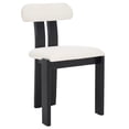 thumbnail image 5 of Safavieh Cayde Modern Wood Dining Side Chairs, Cream / Black, 5 of 8