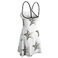 thumbnail image 3 of Woman's Dress Star Grunge Style Flag Of Algeria Women's Sling Dress Premium Woman's Gown Funny, 3 of 5