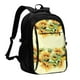 thumbnail image 1 of Balery Sunflowers On A Yellow Background Mochila con carga USB para hombre y mujer - Mochila impermeable y antirrobo para laptop con puerto USB para viajes, trabajo, 1 of 7