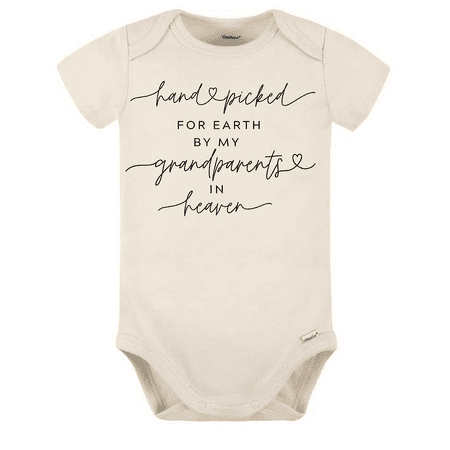

Handpicked for Earth by my Grandparents in Heaven Onesie® Sweet Pregnancy Announcement Natural