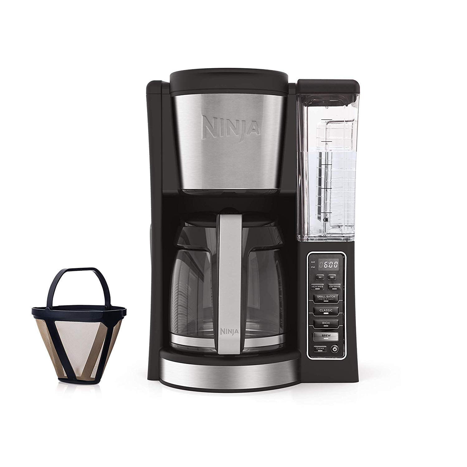 Ninja 12-Cup Programmable Coffee Maker with Classic and Rich Brews, 60 Coffee Maker With Stainless Steel Reservoir
