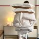 thumbnail image 3 of Nvzi Juego de sábanas, juego de sábanas y fundas de almohada, juego de cama individual, ropa de cama de hotel, decoración del hogar (marrón), 3 of 5