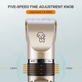 thumbnail image 4 of Yeacher Pet Grooming Hair Hair Cutter Low Noise Dog Cat Hair Trimmer Cutter Baby Hair USB Rechargeable Shavers Electrical Pet Professional Grooming Machine Tool, 4 of 7