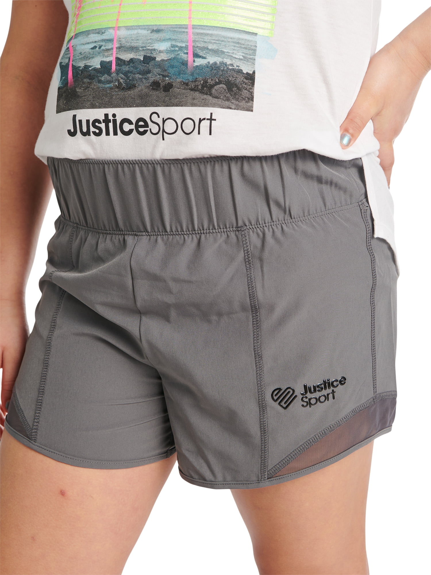 Justice Girls J-Sport Mesh Detail Short, Sizes XS(5/6)-XL Plus(16/18 Plus)
