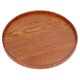 thumbnail image 3 of Wooden Serving Tray Round Durable Simple Elegant Style Wide Application Smooth Surface Stable Structure Wood Tray 21 cm, 3 of 5