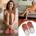 thumbnail image 6 of Chaqlin Christmas Theme Pattern House Shoes House Shoes Women Slip On Comfortable Sole Lightweight Easy On Memory Foam Indoor Hotel Slippers, 6 of 7