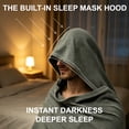 thumbnail image 6 of Cozy Sleep L Full Body Hooded Cozy Plush Wrap Sleep Bag for Deeper Restful Nights, 6 of 10