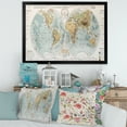 thumbnail image 3 of Designart 'Ancient World Map II' Rustic Framed Art Print, 3 of 4