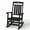 Black, variant on Buytoshop 2PCS Rocking Chairs Outdoor, Patio Rocking Chairs with 380lbs Support, Smooth Porch Rocker for Deck Lawn Yard,Navy Blue