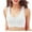 White, variant on Sodopo Women's Zip Front Closure Sports Bra - Seamless Wirefree Post Surgery Zipper Padded Racerback Workout Gym Yoga Bras