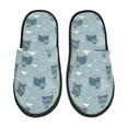 thumbnail image 1 of Balery Cute Hippopotamus Pantuflas de Casa de Felpa Silenciosas con Diseño Estampado, Zapatillas Cómodas Antideslizantes de Algodón para Interior-Large, 1 of 8