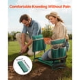 thumbnail image 5 of Garden Kneeler and Seat with 6" Wide Kneeling Pad, 330 lbs Capacity, Folding Design, 2 Tool Bags, for Gardening Weeding Planting, 5 of 9