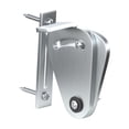 thumbnail image 3 of Pestillo de puerta deslizante, de puerta corrediza de granero, de privacidad s de perno deslizante Plata Sunnimix Cerradura de puerta de granero, 3 of 8