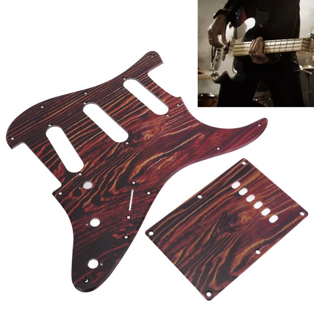 Plaque de Protection pour Guitare, Remplacement de Protection pour Guitare à Rayures de Tigre pour Instrument à Cordes