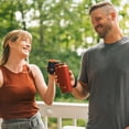 thumbnail image 6 of RTIC 18 oz Ceramic Lined Insulated Happy Hour Pint Tumbler, Leak Resistant Lid, Soft-Touch Exterior, Black Cherry, 6 of 8