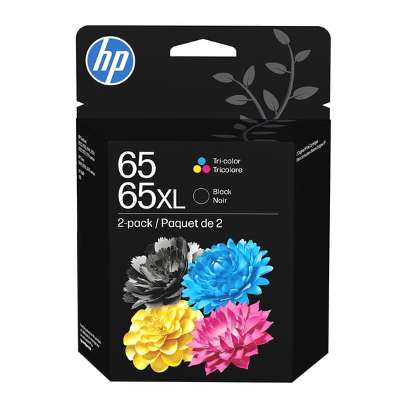 HP 65 Clr/65XL Blk Ink Crtg 2-Pk NA