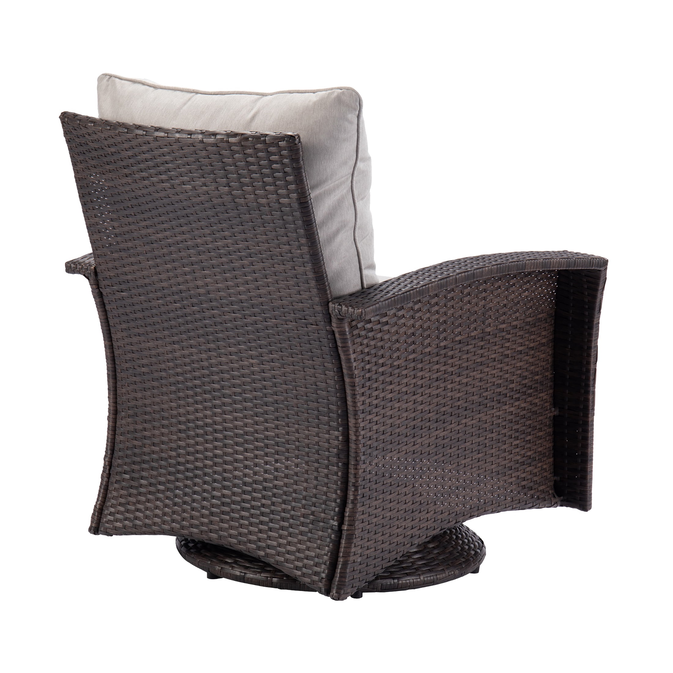 Sun Terrace Williamsport Steel Outdoor Dining Arm Chairs - Set of 2, Gray
