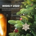 thumbnail image 3 of Raindrops Winter Snowflake Hanging Hexagonal Wooden Snowflake Hanging Ornament Wood Color 10pcs, 3 of 8