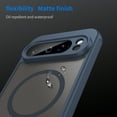 thumbnail image 5 of for Google Pixel 9a Case Magnetic Phone Case Compatible with MagSafe, Soft TPU Bumper Hard Translucent Matte Back Slim Fit Shockproof Protective Case Cover for Men Women Girls - Blue, 5 of 8