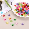 thumbnail image 4 of Uxcell 200pcs Perlas de Cristal de Estrella de Acrílico, Perlas Espaciadoras en Forma de Estrella de 11 mm para Manualidades de Joyería, Decoración de Pulseras y Collares, Llaveros, Multicolor, 4 of 6