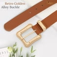 thumbnail image 5 of JASGOOD Plus Size Leather Belts for Women Ladies Belt for Jeans Pants with Gold Buckle, 5 of 9