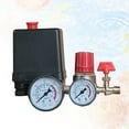 thumbnail image 5 of FRCOLOR Air compressor pump Professional 4 Holes Durable Air Compressor Pump Pressure Control with Gauges Regulator,5"X3.23"X2.05", 5 of 5