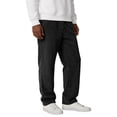 thumbnail image 2 of Resicozy Mens Corduroy Pants Wide Leg Elastic Waist Sweatpants Casual Baggy Vintage Work Trousers with Pocket Black XL, 2 of 4